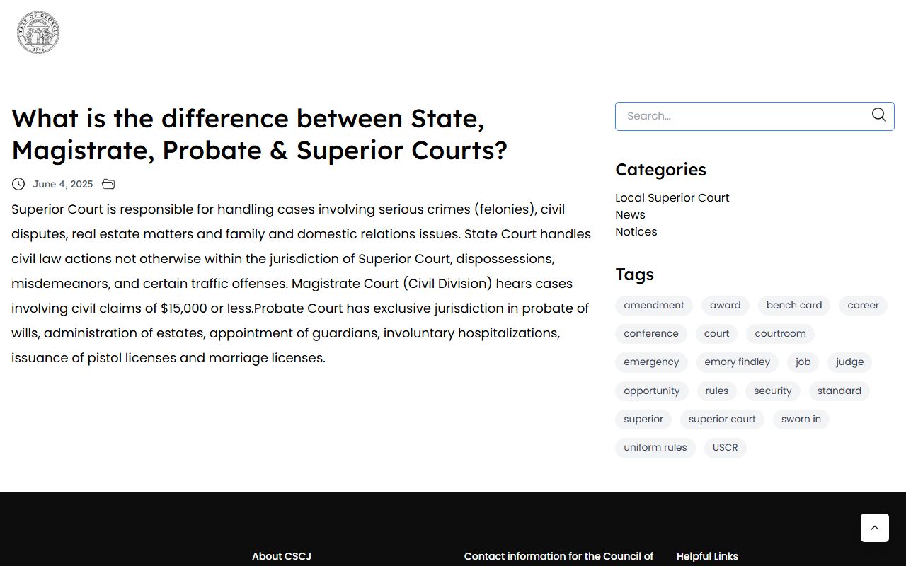 Gordon County court dockets Georgia court type FAQ