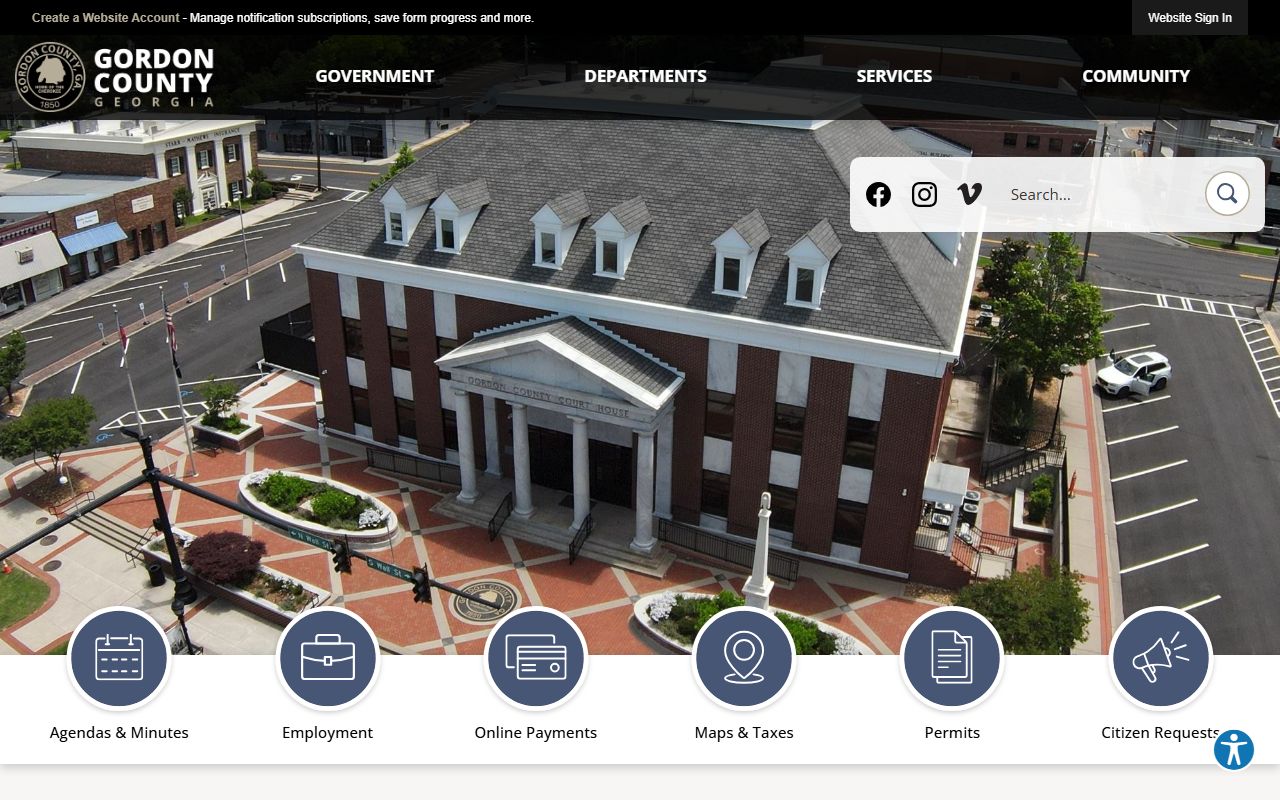 Gordon County court records official county website