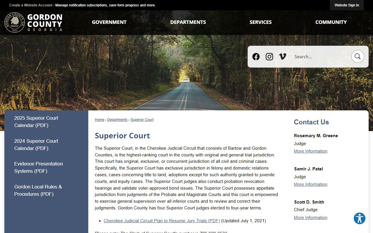 Gordon County Superior Court records overview