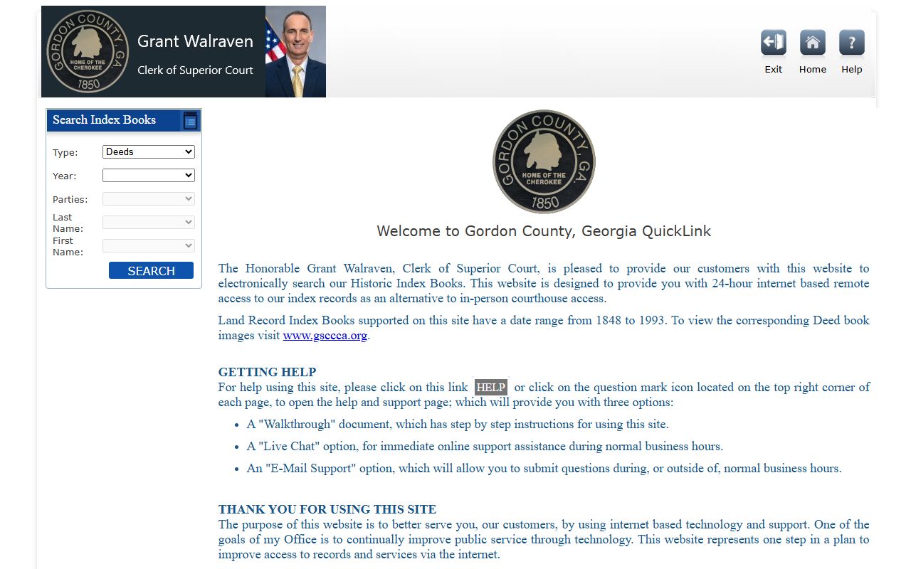 Gordon County marriage records Kofile QuickLink historic index books