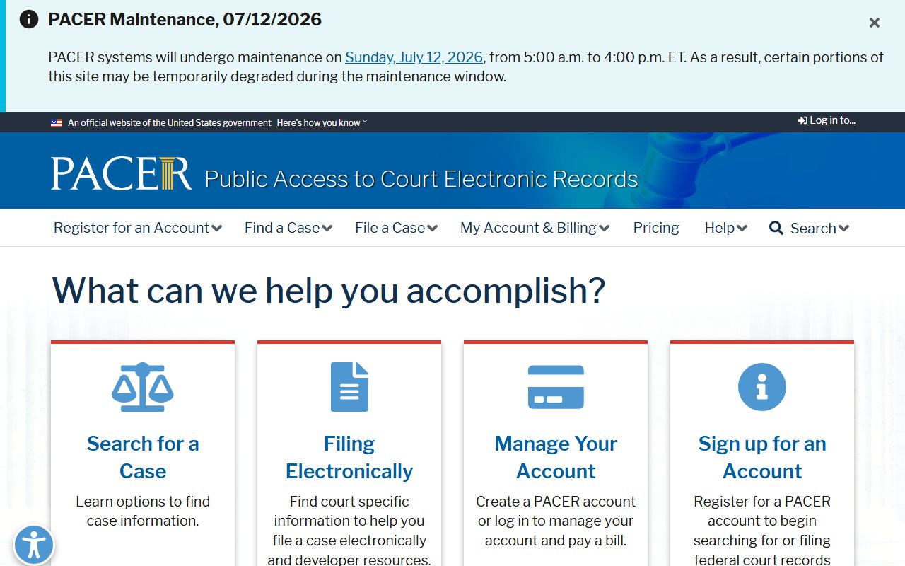 Gordon County probate records PACER federal record context
