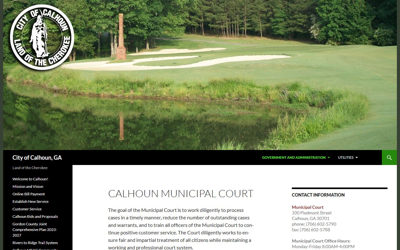 Gordon County warrant records Calhoun Municipal Court failure to appear