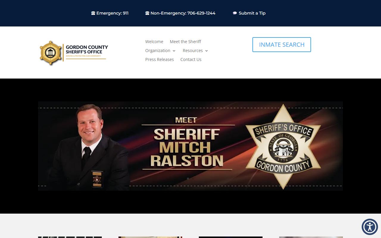 Gordon County warrant records Sheriff Office official website